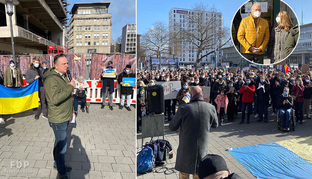 Essener Demo gegen Ukraine-Krieg