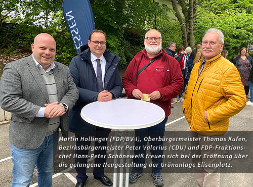 Wiedereröffnung Grünanlage Elisenplatz